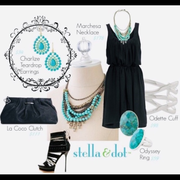 :: Stella & Dot Teardrop Charlize Earrings - Picture 6 of 9